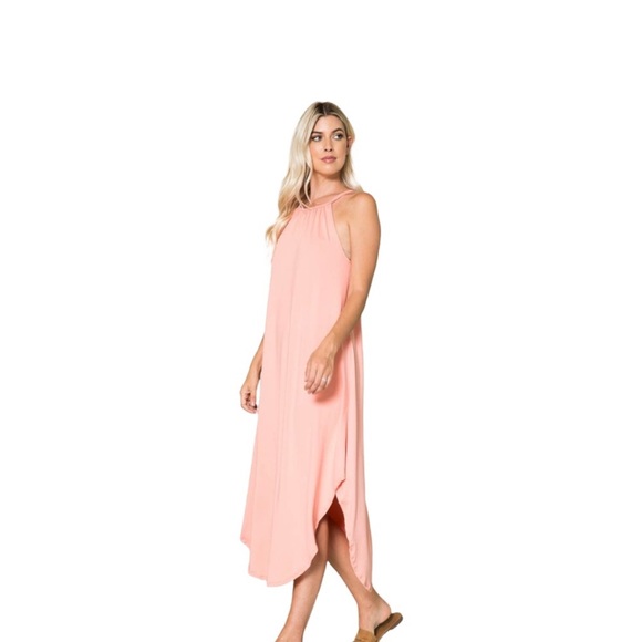 Cantaloupe Halter Neck Maxi Dress - Picture 5 of 6